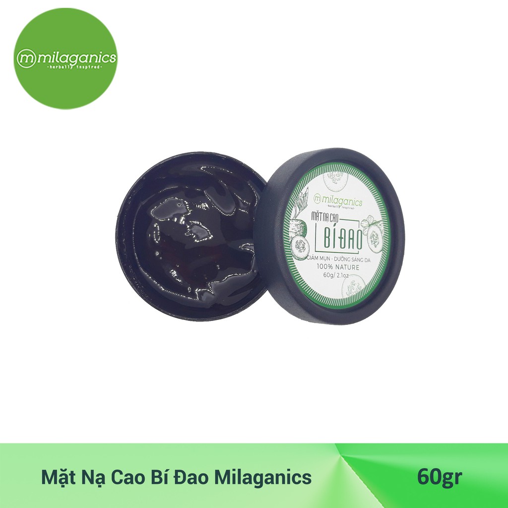 Bộ Mặt Nạ Kiêm Dầu, Làm Sáng Da Cao Bí Đao + Cao Trà Xanh Milaganics (60g/hũ) | BigBuy360 - bigbuy360.vn