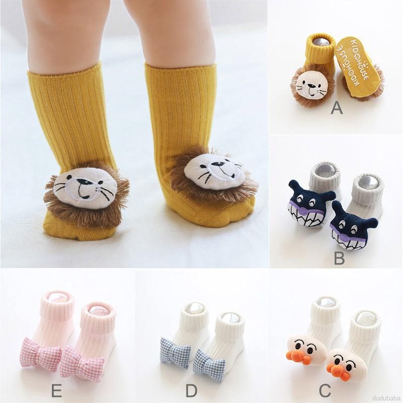 Vớ mềm mại họa tiết hoạt hình dễ thương cho bé tập đi 1-3 tuổi