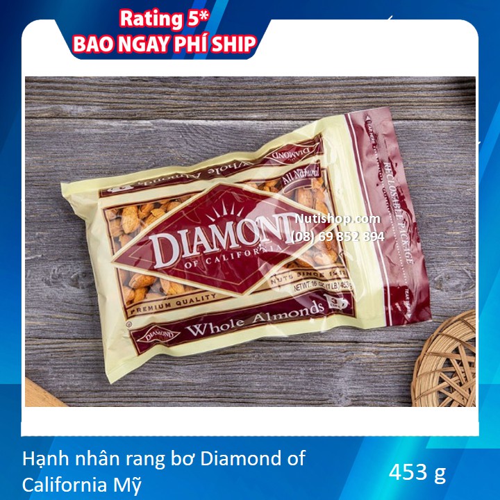 Hạnh nhân rang bơ DIAMOND OF CALIFORNIA 453G