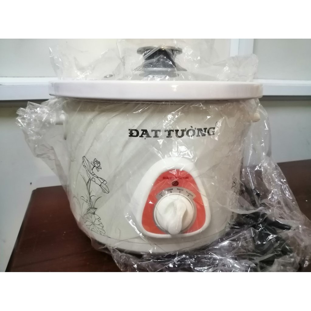 Nồi hầm nấu cháo kho cá lõi sứ 2,5l ĐẠT TƯỜNG ( Trắng)