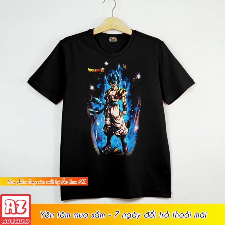 Áo thun anime dragon ball songoku gogeta 3d màu đen M2938