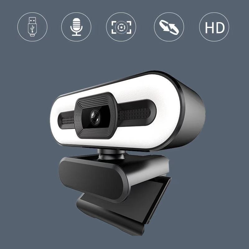 Webcam gắn laptop PC độ phân giải 2K 4K HD có micro tiện dụng cho quay youtube/video