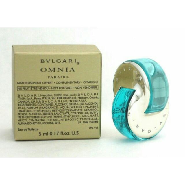 Nước hoa Nữ BVLGARI Omnia Paraiba EDT 5ml