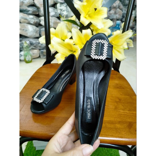 Giày công sở hở mũi,hàng công ty sang,mềm,êm