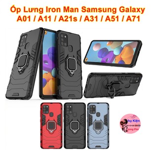 Ốp Lưng Samsung Galaxy A01 / A11 / A21s / A31 / A51 / A71 Chống Sốc IRON MAN Cao Cấp