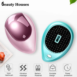 Lược điện ion mini dùng mát xa da đầu thiết kế nhỏ gọn tiện dụng