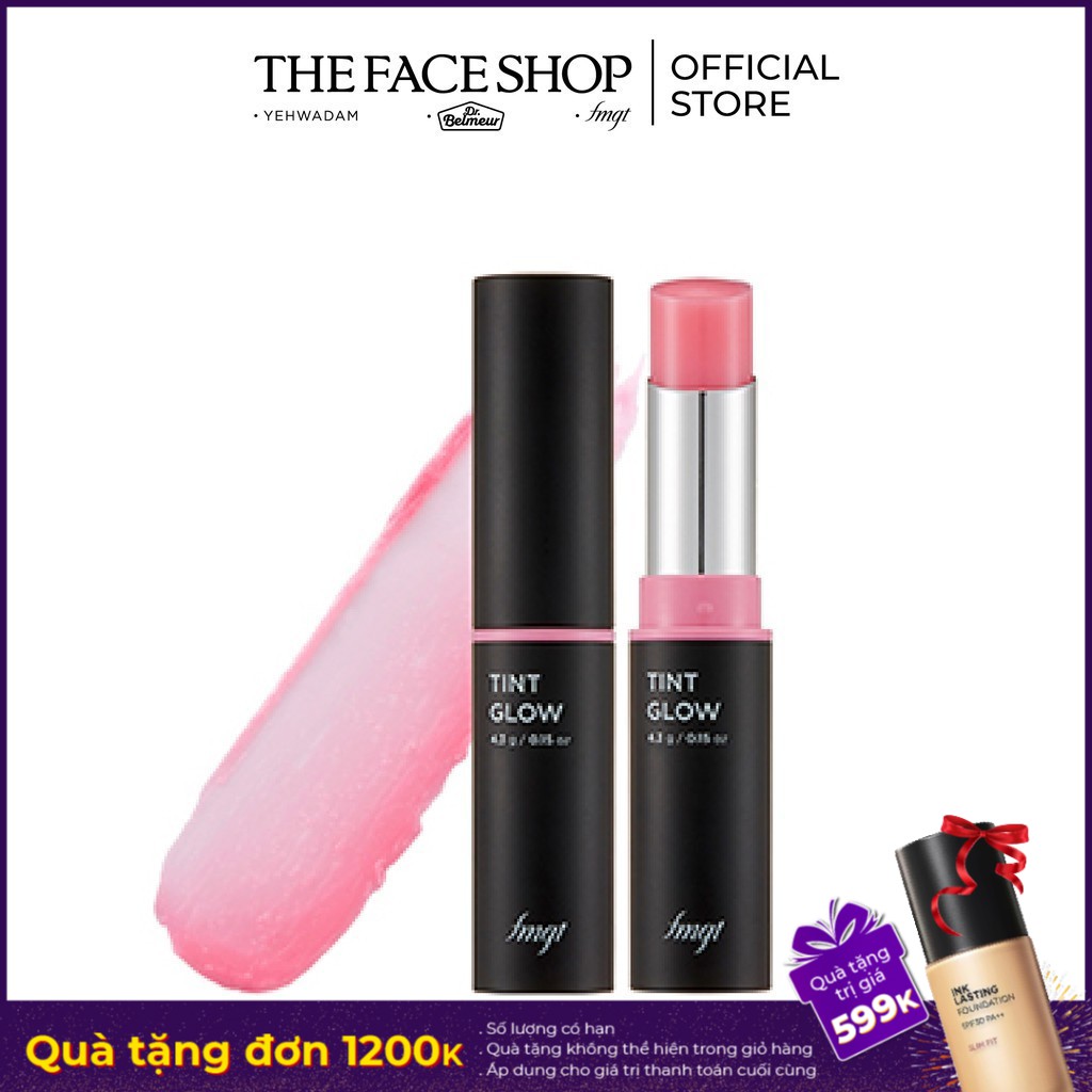 [Mã COSTFS205 -8% đơn 250K] Son Môi Dưỡng Ẩm TheFaceShop Tint Glow 4.3g