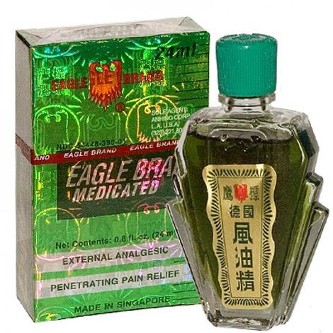 DẦU GIÓ CON Ó MỸ EAGLE BRAND MEDICATED OIL 24ML CỦA SINGAPORE (DẦU XANH, DẦU TRẮNG)