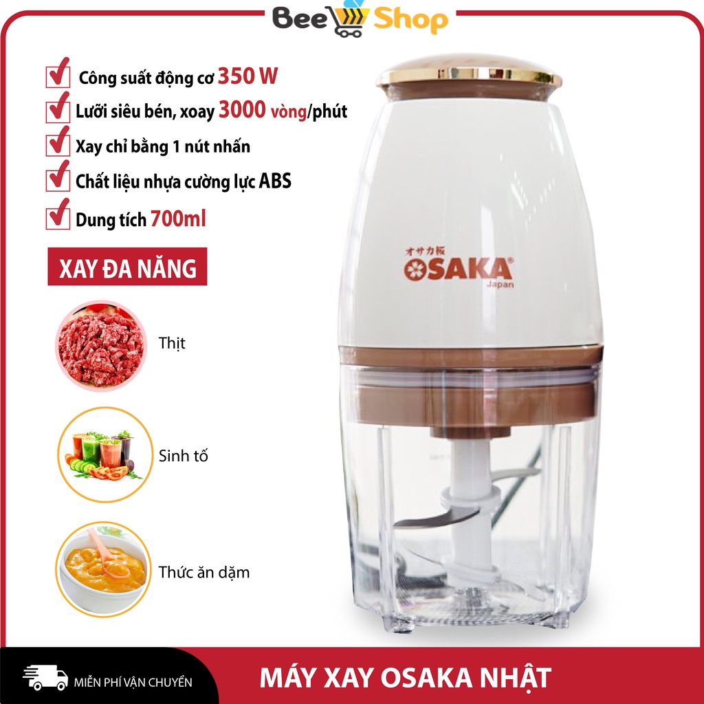 Máy xay đa năng Osaka mẫu mới nhất 2022 dung tích 700ml, công suất lớn say cực nhanh, BH 12 tháng