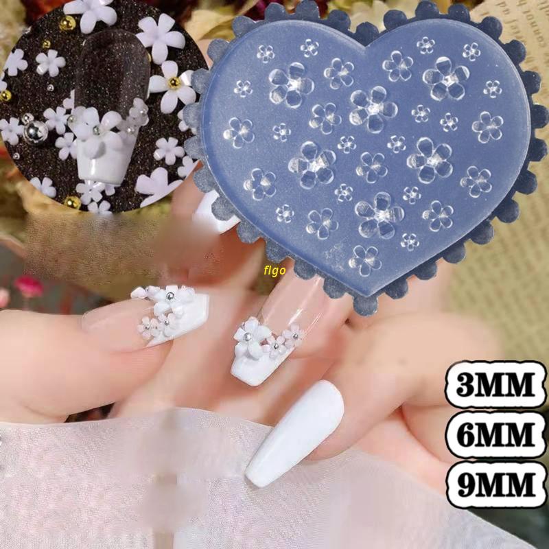 Khuôn silicone đổ resin epoxy tạo hình hoa năm cánh trang trí móng tay nghệ thuật