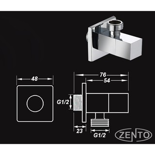 Van góc Angle Valve 1/2 ″ Zento ZT971