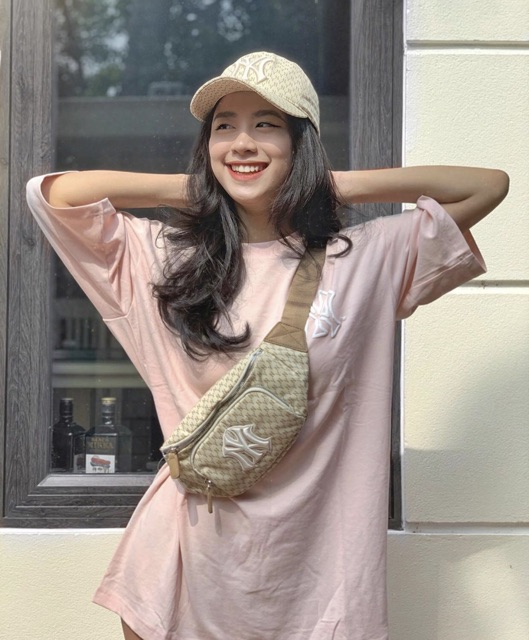 SET TÚI MŨ NY(TÚI BA TỬ TỬ + MŨ) ẢNH THẬT