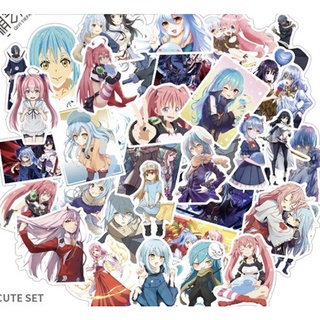 sticker Tensei Shitara Slime datta ken 30-60 hình dán ép lụa khác nhau bóc dán