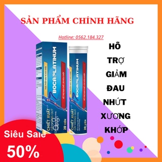 Viên Sủi Boca platinum 👍👍 hỗ trợ hạn chế lão hoá khớp Tuýp 20v