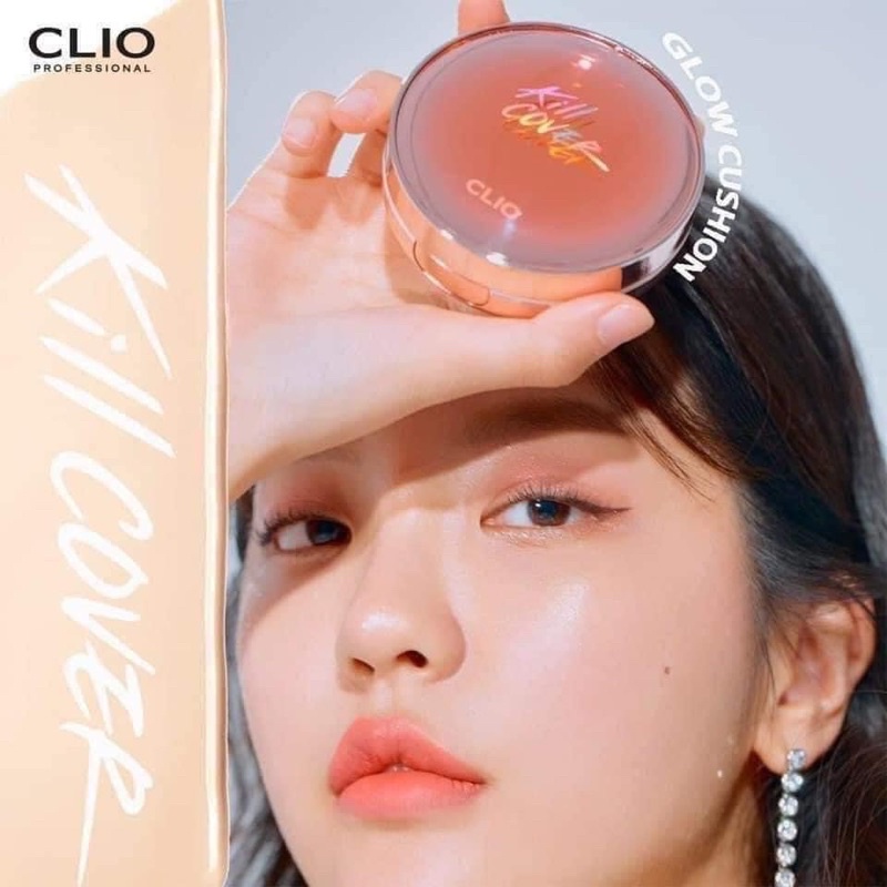 [ SALE ] Phấn nước căng bóng da Clio Kill Cover Glow Cushion SPF50+ PA++++ kèm lõi fill (có tách)