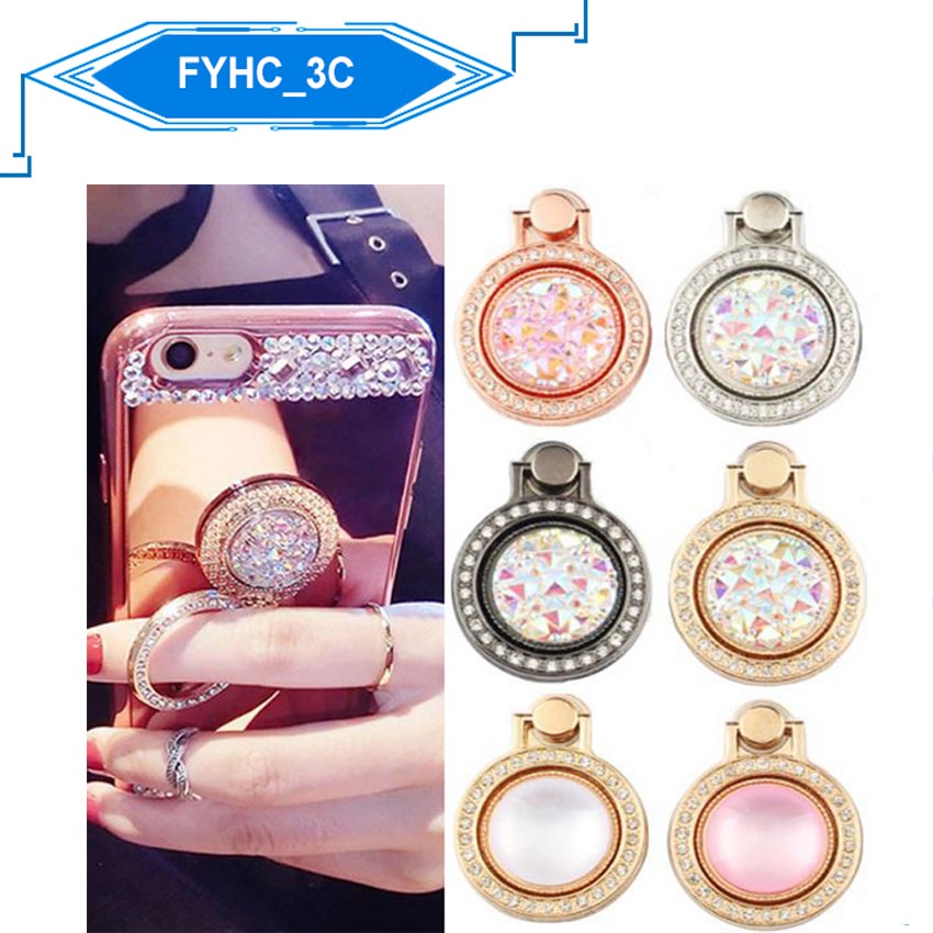 Giá Đỡ Điện Thoại Dạng Nhẫn Đeo Tay Bằng Kim Loại Đính Đá Xinh Xắn | BigBuy360 - bigbuy360.vn