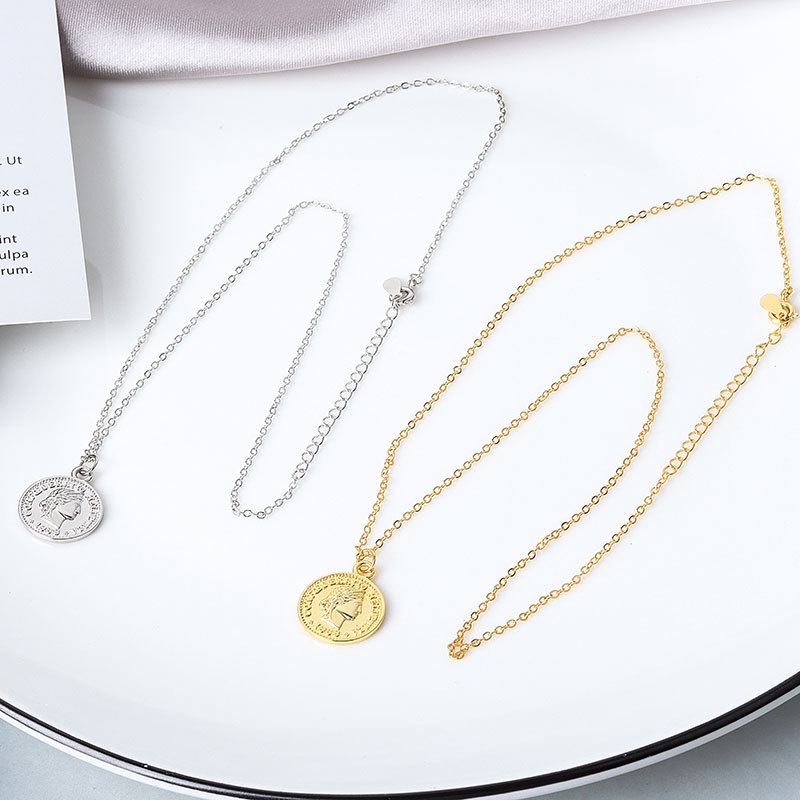 Vòng cổ Mặt Đồng Xu May Mắn Thời Trang Dành Cho Nữ