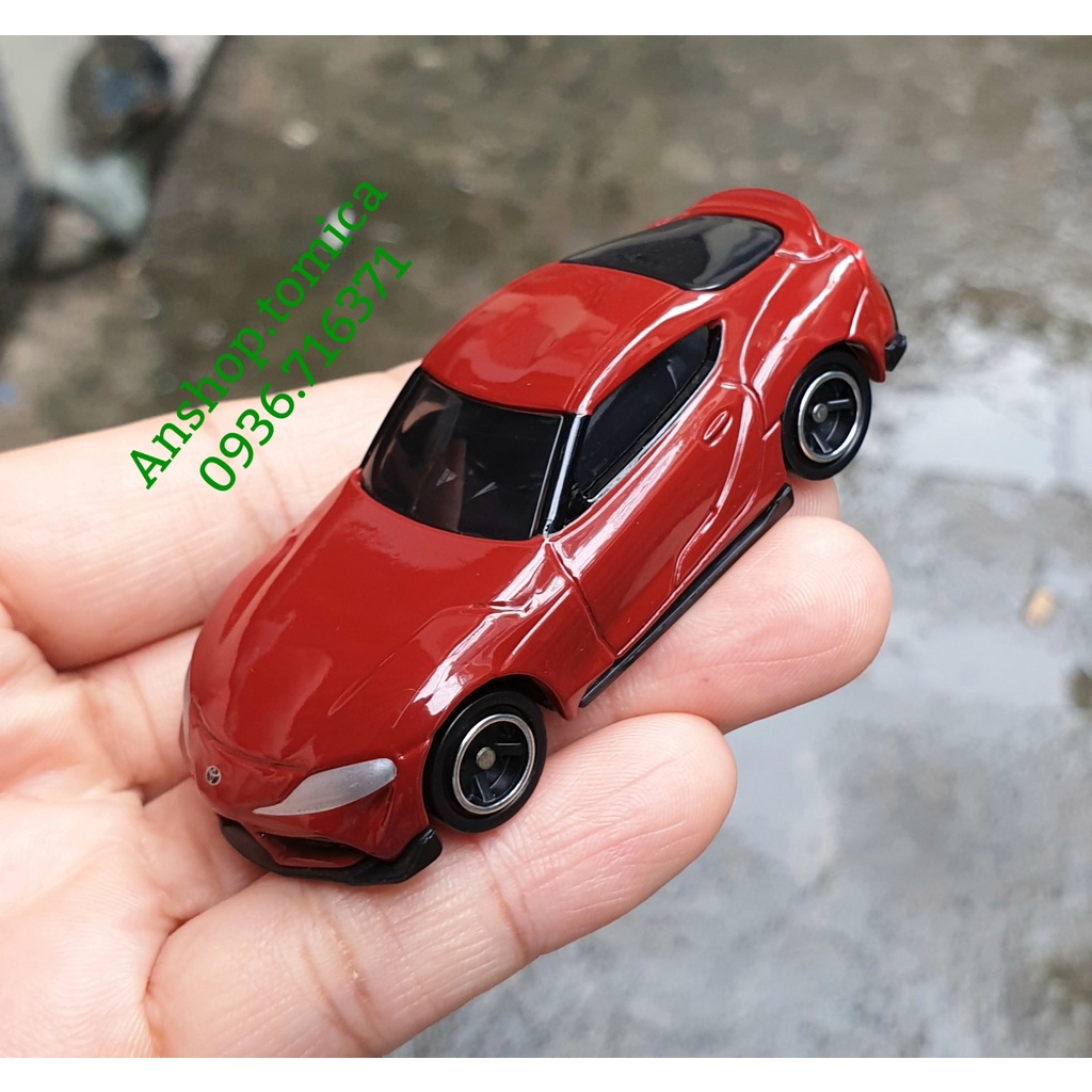 Mô hình siêu xe Toyota Supra màu đỏ tomica Nhật Bản