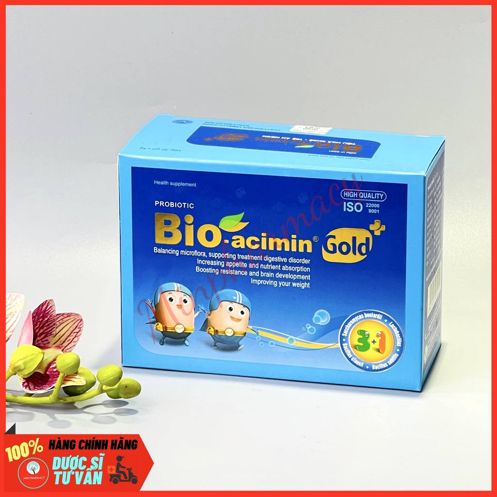 Cốm Vi Sinh Bio-Acimin Gold bổ sung lợi khuẩn Cân bằng hệ vi sinh đường ruột - Minpharmacy