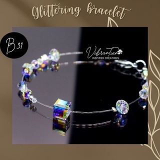 Vòng tay/ Lắc chân pha lê Swarovski hạt nước B.31 B.32