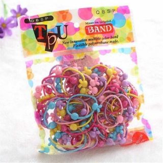 SET 20 CÁI CHUN CỘT TÓC CHO BÉ BUỘC TÓC ĐỦ MÀU CHO BÉ
