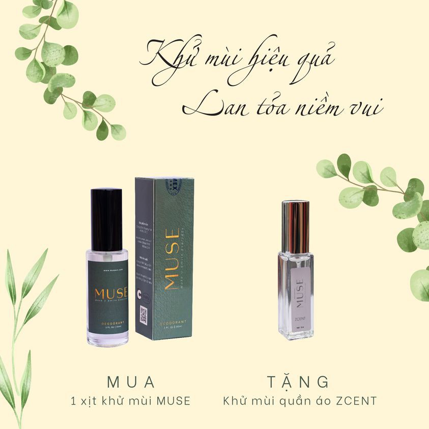 [Chính hãng] Xịt khử mùi hôi nách, hôi chân Muse [ 30ml ] | BigBuy360 - bigbuy360.vn
