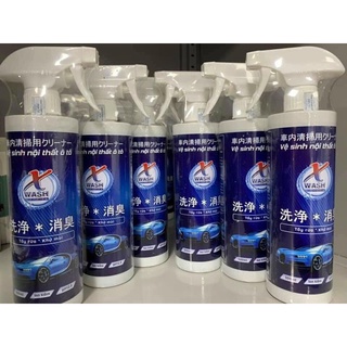 Nước tẩy rửa X-wash, khử mùi nội thất ô tô KHÔNG HÓA CHẤT TẨY RỬA ĐA NĂNG - Chất tẩy đa năng Sofa, ghế da