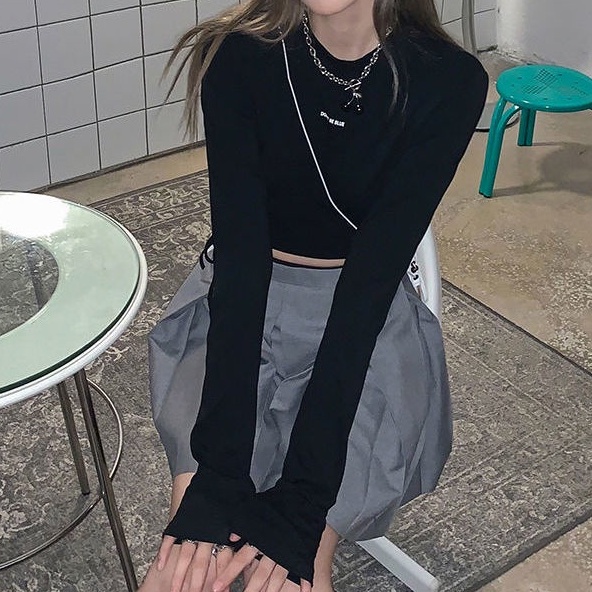 Áo Thun Tay Dài Thiết Kế Thời Trang Thu Đông Mới Cho Nữ áo phông nữ JL-TX-08