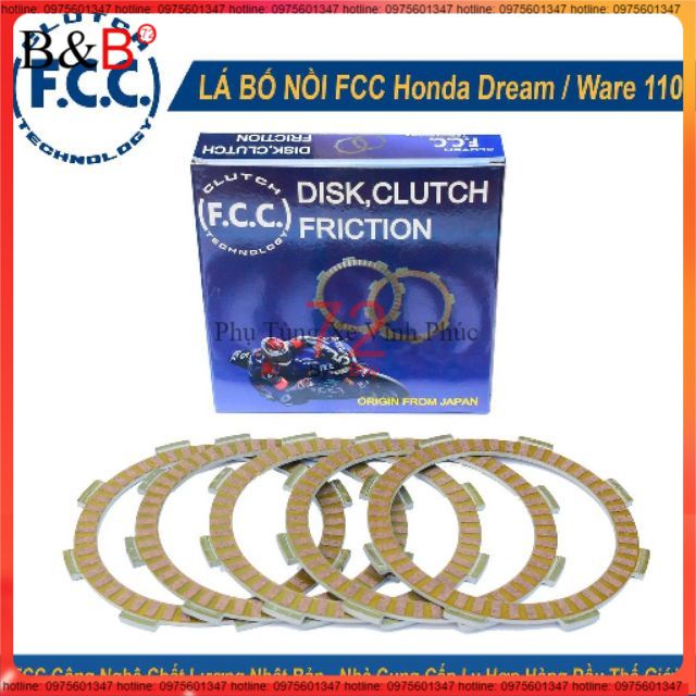 (Giảm sốc 5%) Lá FCC Dream, Wave 100, Exciter 2010, Wave Thái 110 SYM ( ly hợp, côn bố nồi Ex, đĩa ma sát