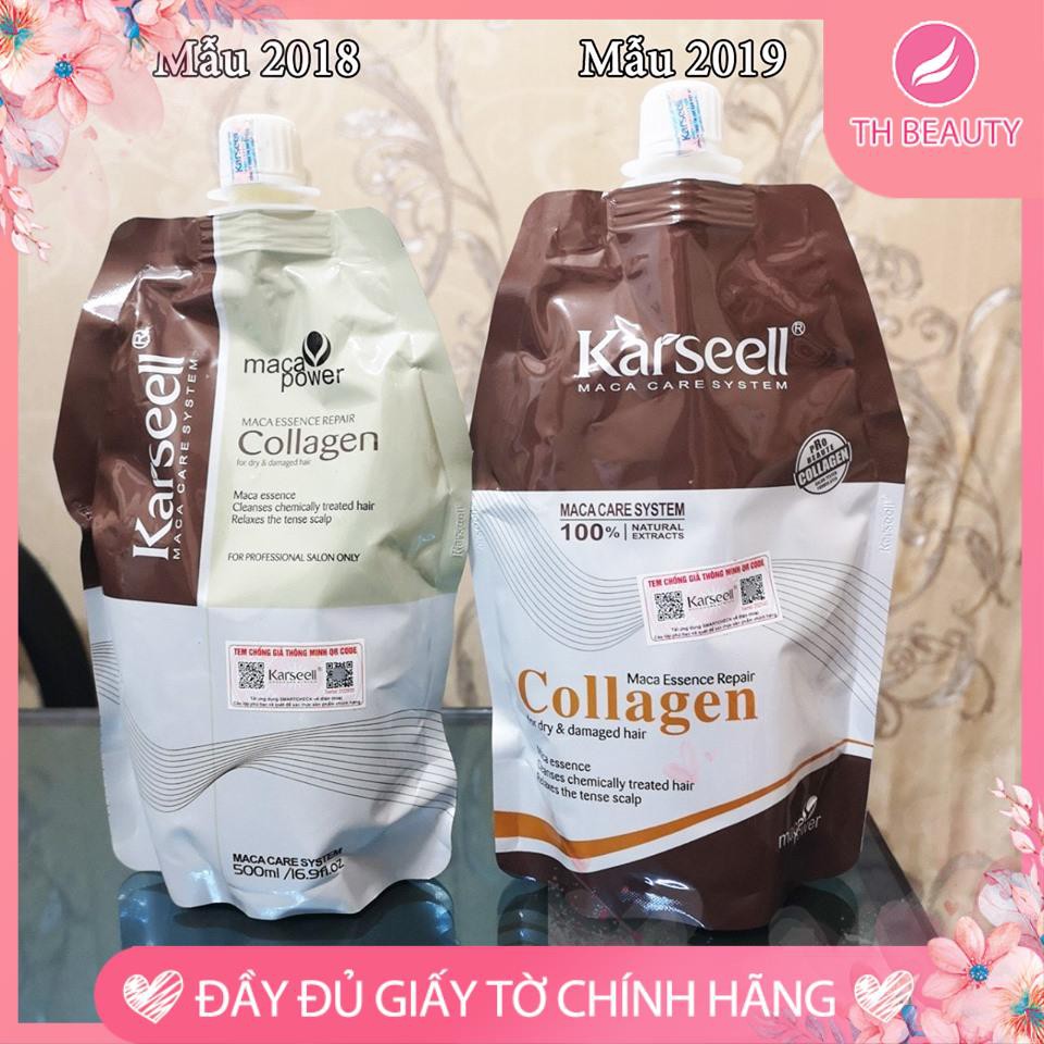 &lt;THẬT 100%&gt; Ủ tóc cao cấp Collagen Karseell, dưỡng tóc suôn mượt