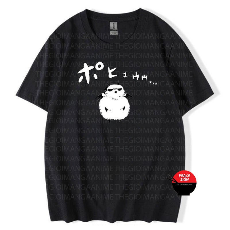 Áo thun phông đen trắng in hình IRUMA GIÁ ĐÁO Mairimashita! Iruma-kun anime chibi thời trang nam nữ