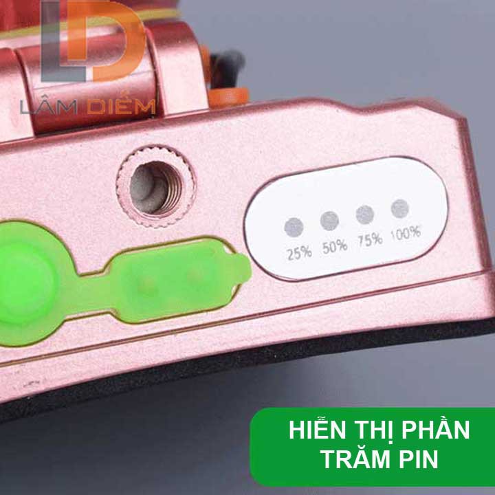 Đèn pin đội đầu siêu sáng pin trâu siêu sáng hiển thị phần trăm pin 869