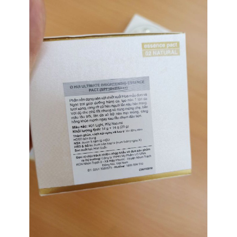 hộp phấn tươi ohui essence pact 2 lõi | BigBuy360 - bigbuy360.vn