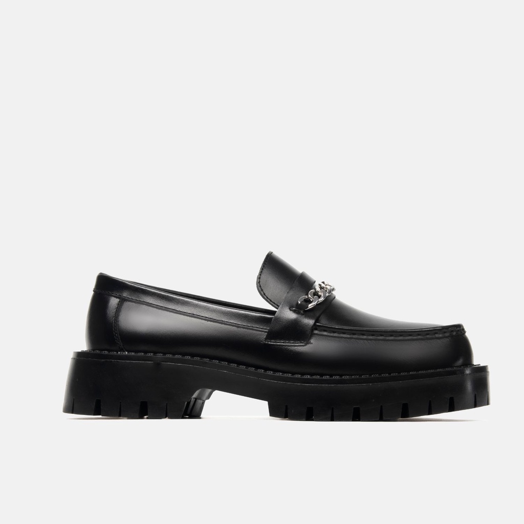 Giày da Penny Loafer with Chains đế Chunky CK03X August