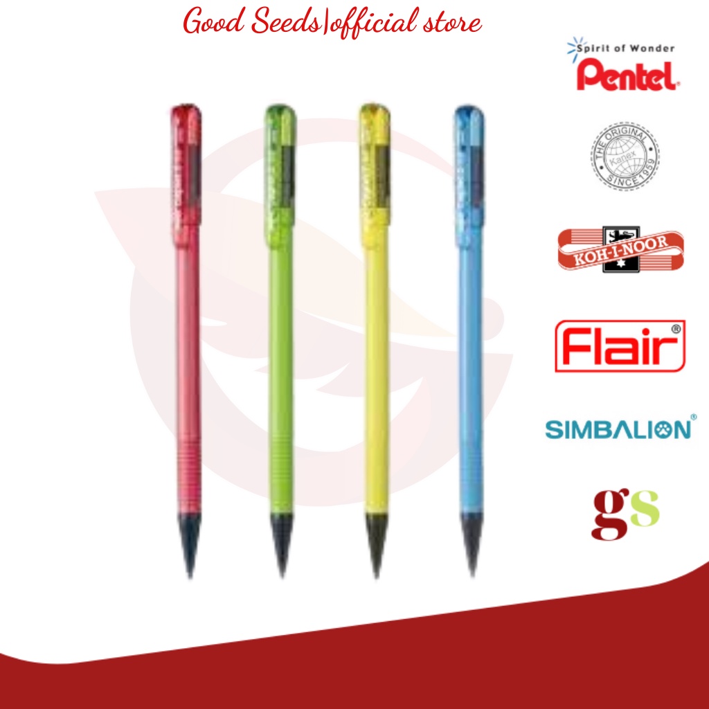 Bút Chì Kim Pentel A105C Có Nắp| Kích Cỡ Ngòi 0.5mm  | Kèm Tẩy Ở Bút | Màu Sắc Bắt Mắt