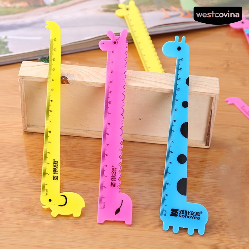 Mới Thước Đo Hình Hươu Cao Cổ Xinh Xắn Dành Cho Học Sinh