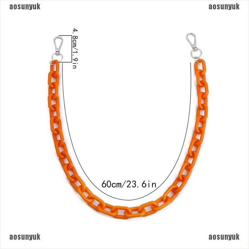 Dây Xích Acrylic Đeo Thắt Lưng Quần Jean Phong Cách Punk Hip hop Thời Trang