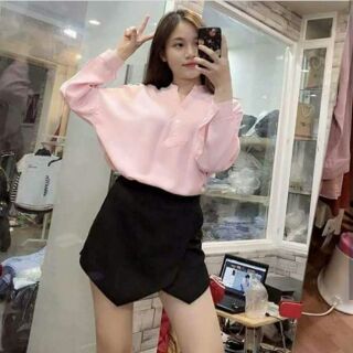 Quần váy vạt chéo