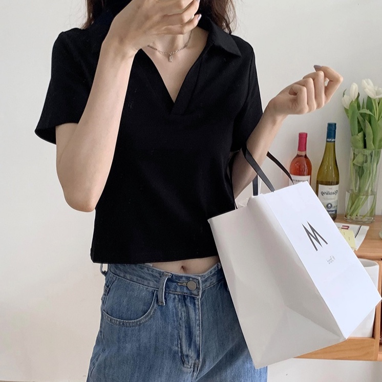 Áo Thun polo Ngắn Tay Thêu Chữ Thời Trang Năng Động 51144