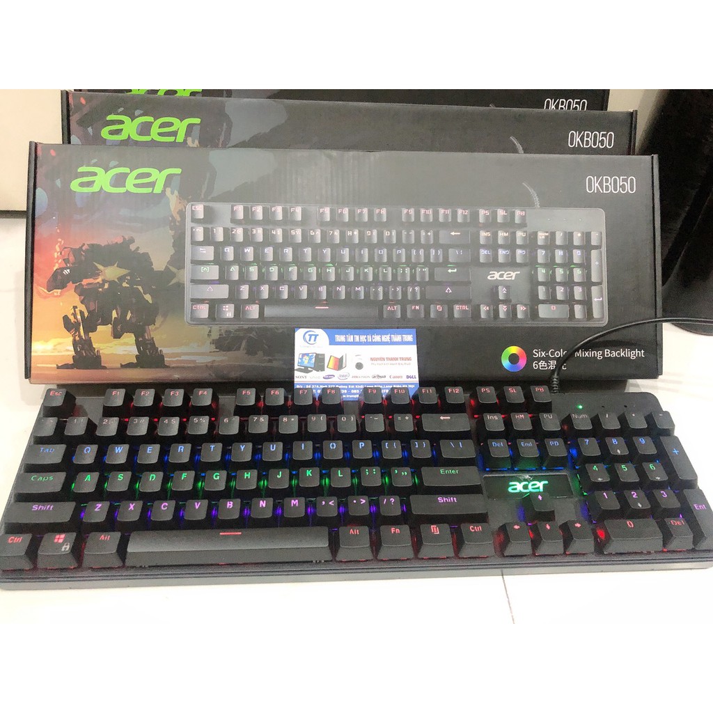 Bàn phím cơ Gaming Acer OKB050, OKB 050 - Chính hãng mới 100% Bảo hành 12 tháng