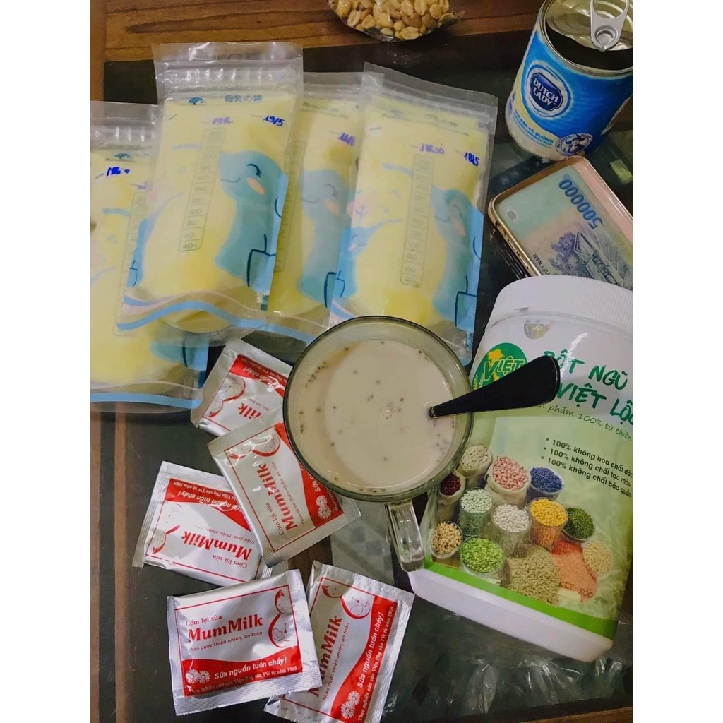 Cốm lợi sữa Mummilk Đông Trùng Hạ Thảo hộp 20 gói