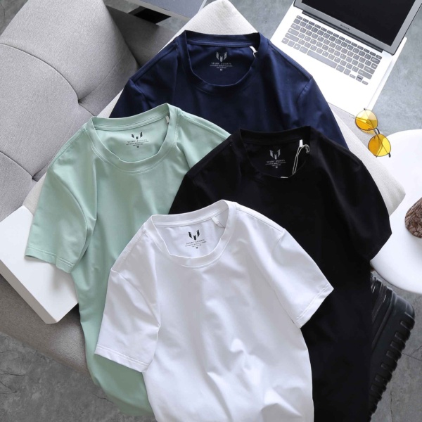 (Có size 3XL) Áo thun nam cổ tròn cotton Marc Premium 4 cơ bản trẻ trung, lịch lãm The Basic