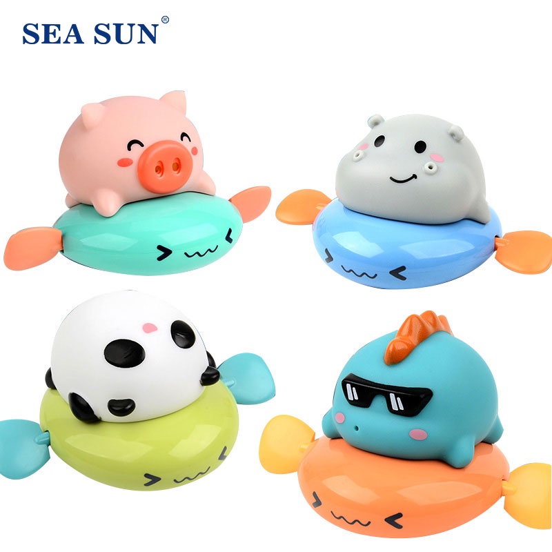Đồ chơi SEA SUN TOYS kiểu động vật hoạt hình sử dụng dây cót dễ thương cho trẻ khi tắm