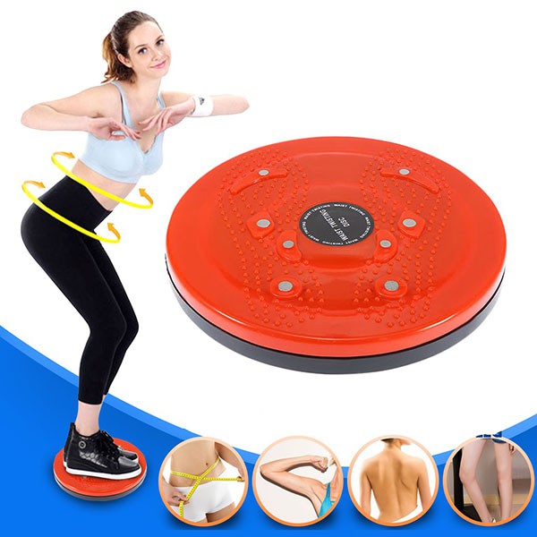 COMBO Dụng cụ tập kéo bằng lò xo Tummy Trimmer và Đĩa xoay eo 360 độ có bàn chân