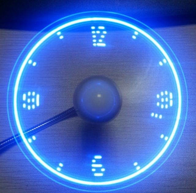 Quạt Đèn Led USB Tự Chạy Chữ, Thông Điệp Yêu Thương