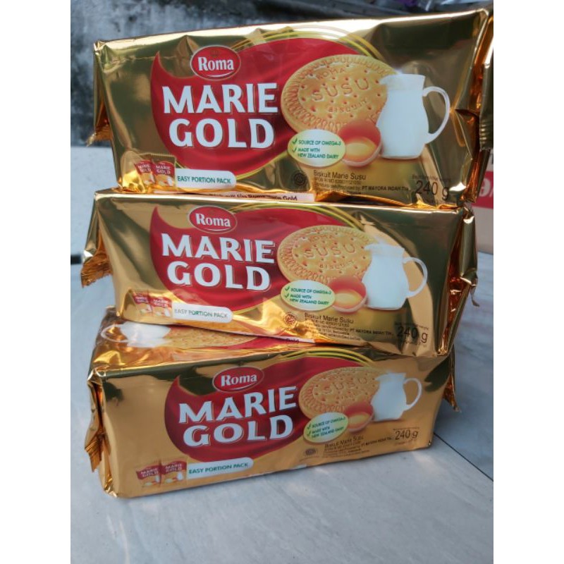 Bánh quy sữa Roma Marie Gold 240g xuất xứ Indonesia