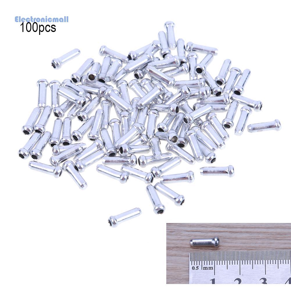 Set 100 Đầu Bịt Dây Phanh Xe Đạp Bằng Nhôm