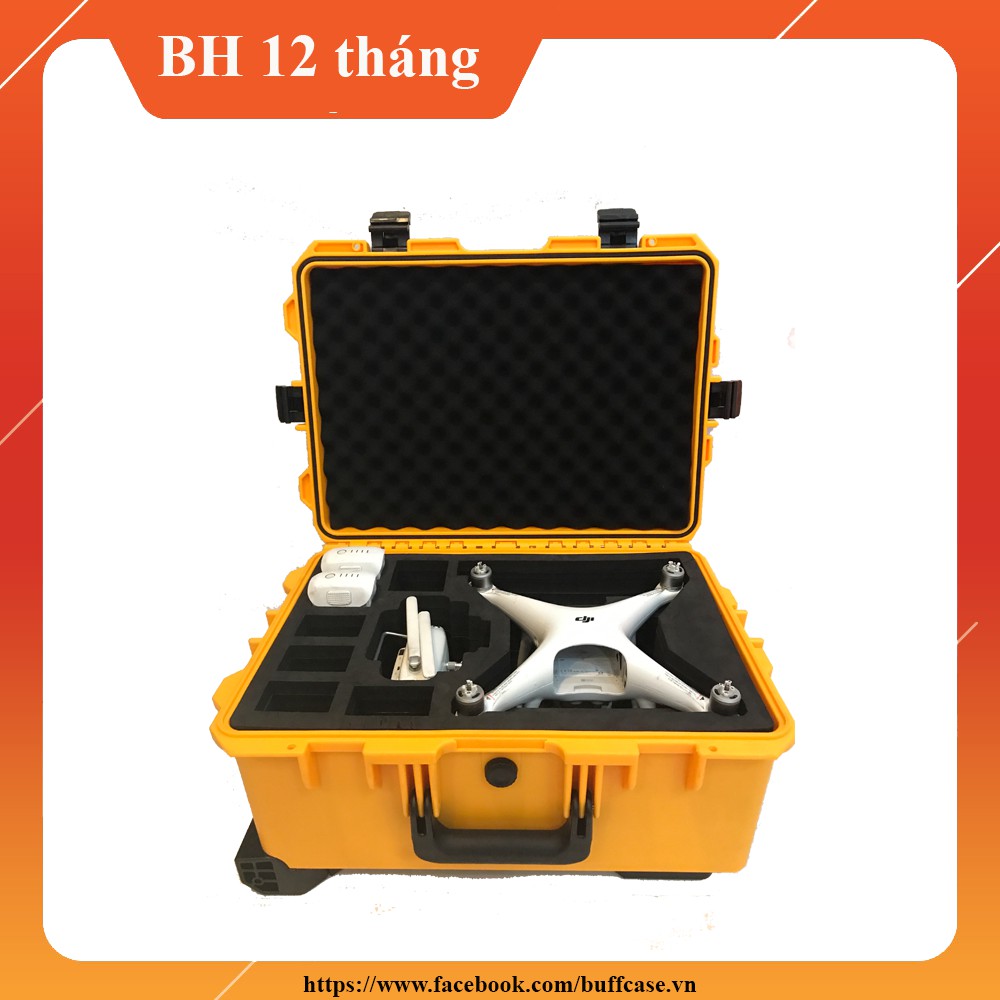Vali nhựa chống sốc chống nước kèm mút xốp EVA cho Phantom 4/Phantom 4 Pro - Bảo hành 12 tháng
