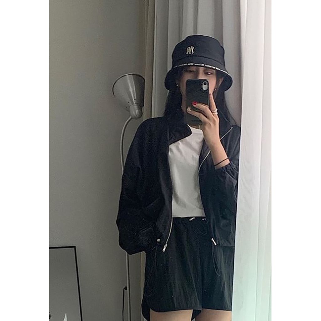 (HÀNG XUẤT XỊN) Mũ / nón bucket N12 NEW/YORK BUCKET HAT BLACK Made in Viet/nam full tem tag One size