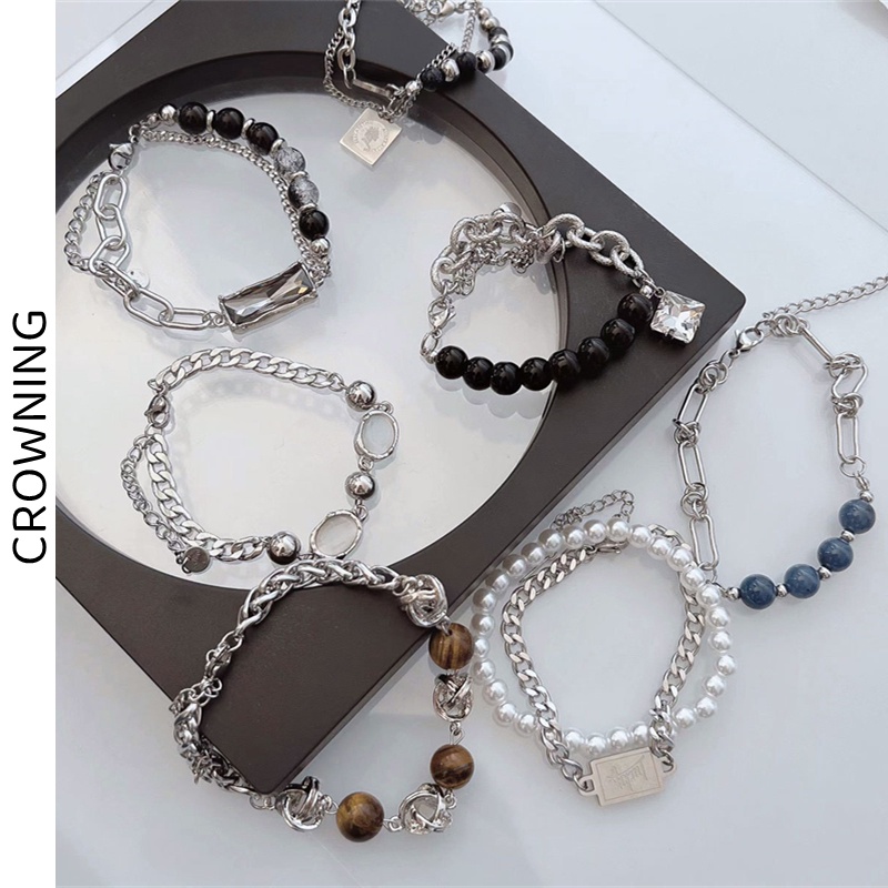 Vòng Tay Đính Hạt Ngọc Trai Cao Cấp Thời Trang Cho Nữ G002